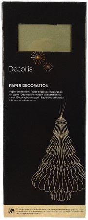 Kerstboom Decoris 3D papier 40cm groen 1 Stuk