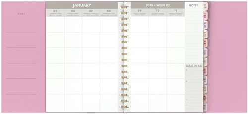 Famagenda 2026 Lannoo Flowers bouquet 7d/2p roze 1 Stuk-2