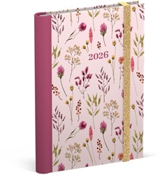Agenda 2026 Lannoo Flowers bouquet 7d/2p roze 1 Stuk