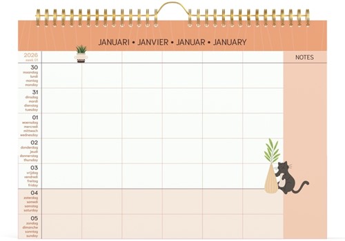 Familiekal 26 Lannoo  Cats 7d/1p 1 Stuk-2