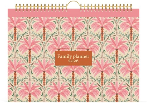 Familiekal 26 Lannoo Exotic palms 7d/1p roze 1 Stuk