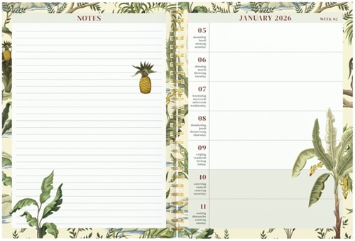 Agenda 2026 Lannoo bureau Botanic 7d/2p wit groen 1 Stuk-2
