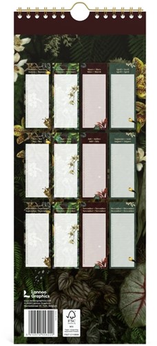 Verjaardagskalender Lannoo 130x325 Botanic 1 Stuk-3