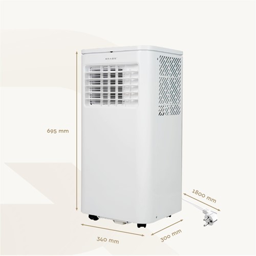 Airconditioning BRASQ MAC9000 9000 BTU wit 1 Stuk-3