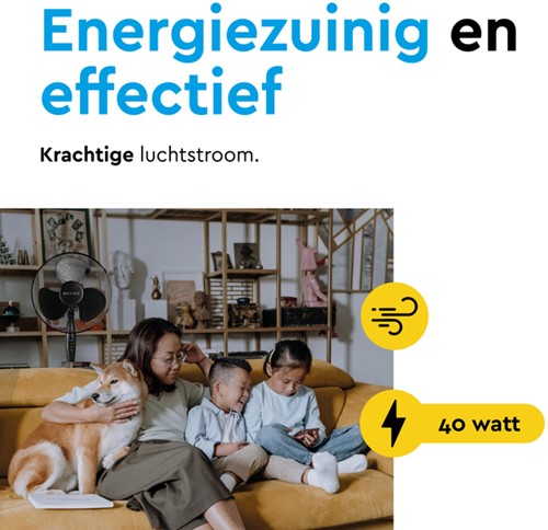 Statiefventilator BRASQ F300 Ø 40cm zwart 1 Stuk-7