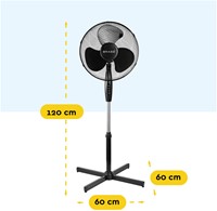 Statiefventilator BRASQ F300 Ø 40cm zwart 1 Stuk-2