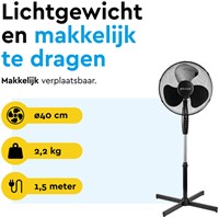 Statiefventilator BRASQ F300 Ø 40cm zwart 1 Stuk-3