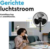 Statiefventilator BRASQ F300 Ø 40cm zwart 1 Stuk-6