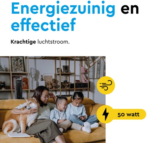 Torenventilator BRASQ F500 H79cm zwart 1 Stuk-7