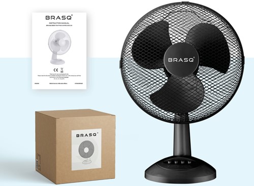 Tafelventilator BRASQ F400 Ø 30cm zwart 1 Stuk-2