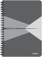 Notitieboek Leitz Office A5 lijn 180pag grijs 1 Stuk