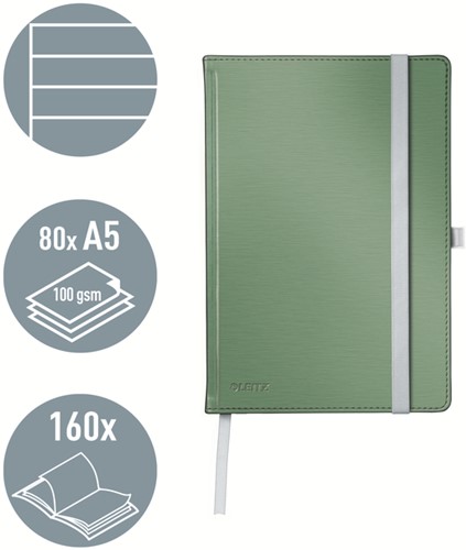 Notitieboek Leitz Style A5 lijn 160 pagina's groen 1 Stuk-2