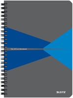 Notitieboek Leitz Office A5 lijn 180pag grijs bl 1 Stuk