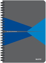 Notitieboek Leitz Office A5 lijn 180pag grijs bl 1 Stuk