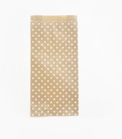 Cadeauzak Clairfontaine 16x30x5 kraft ster 50st 50 Stuk