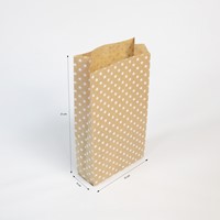 Cadeauzak Clairefontaine 16x30x5 kraft ster 50st 50 Stuk-2