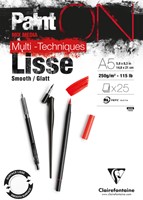 Tekenblok Clairefontaine Paint On A5 glad 25v 250g 1 Stuk