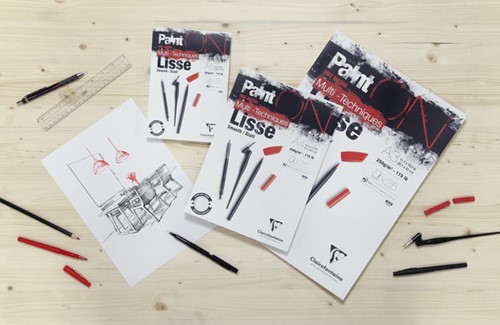 Tekenblok Clairefontaine Paint On A4 glad 25v 250g 1 Stuk-2