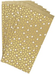 Cadeauzak Clairfontaine 16x30x5 kraft harten 50st 50 Stuk