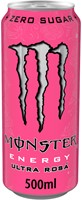 Energiedrank Monster ultra rosa blik 500ml 500 Milliliter