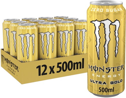 Energiedrank Monster ultra gold blik 500ml 500 Milliliter-2