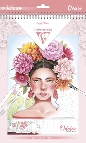 Kleurboek Clairefontaine Odelia A4 Vrouwen 1 Stuk