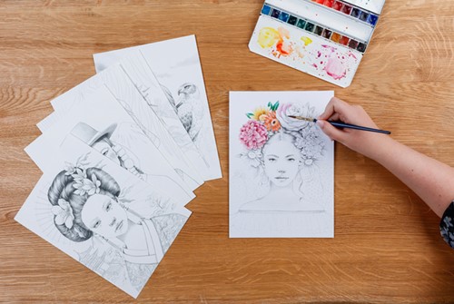 Kleurboek Clairefontaine Odelia A4 Vrouwen 1 Stuk-1