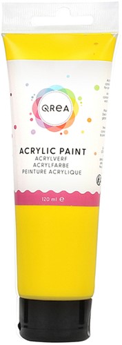 Acrylverf Qrea 120 ml primair geel 1 Tube