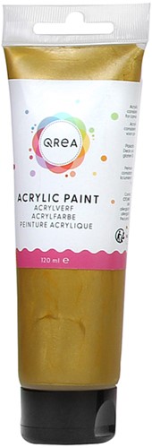 Acrylverf Qrea 120 ml goud 1 Tube
