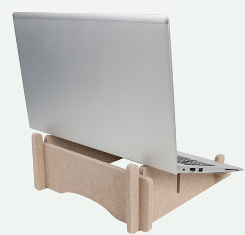 Gerecyclede laptopstandaard Quantore vilt zand 1 Stuk