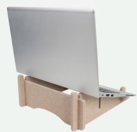 Gerecyclede laptopstandaard Quantore vilt zand 1 Stuk