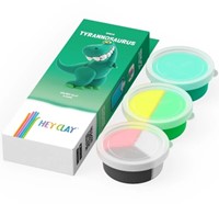 Klei Hey Clay dinos set 3 delen 3 Blik-2