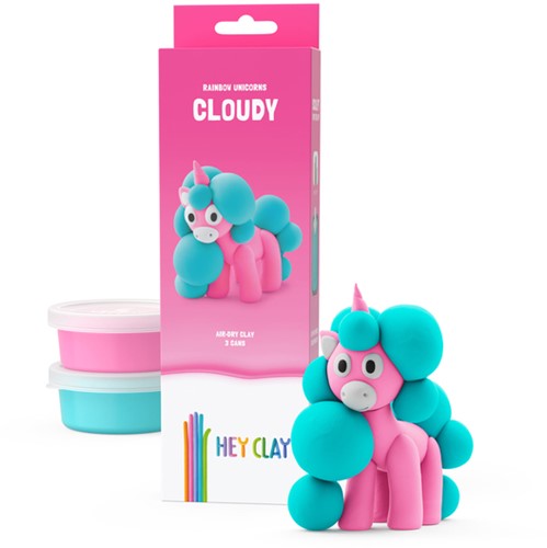 Klei Hey Clay eenhoorn set 3 delen 3 Blik