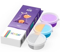 Klei Hey Clay koe set 3 delen 3 Blik-2