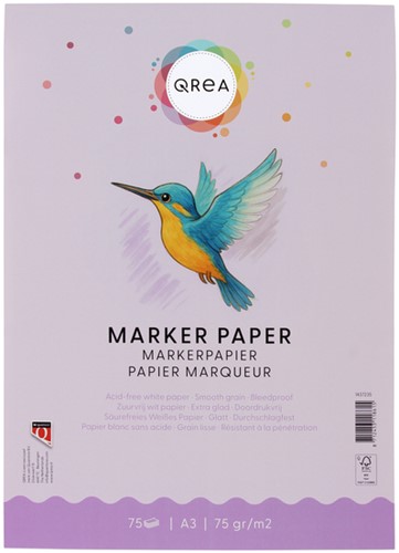Markerblok Qrea A3 75gram 75vel 1 Stuk