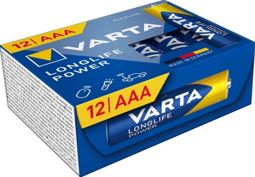 Batterij Varta Longlife Power 12xAAA 12 Stuk