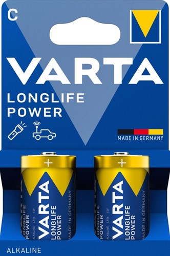 Batterij Varta Longlife Power 2xC 2 Stuk