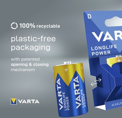 Batterij Varta Longlife Power 2x D 2 Stuk-1