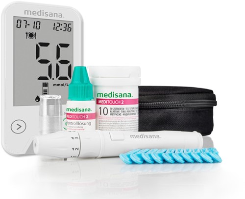 Bloedglucosemeter Medisana Meditouch 2 mmol/L 1 Stuk