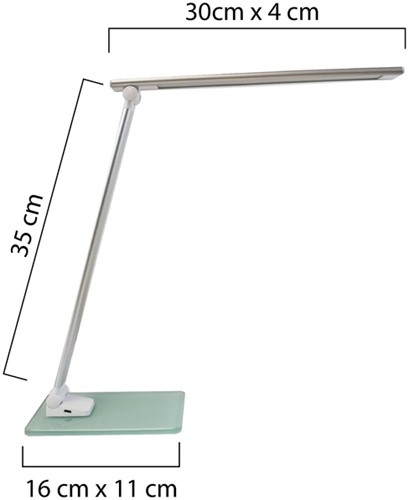 Bureaulamp Unilux Popy LED wit 1 Stuk-2