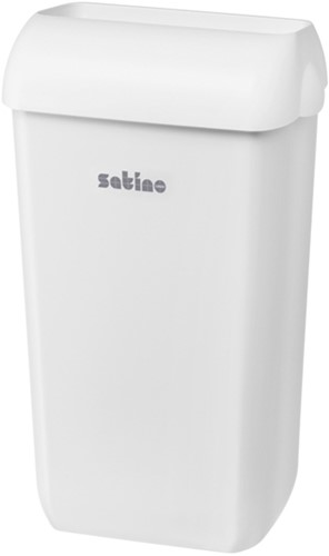 Afvalbak Satino open inworp 23 liter wit 332580 1 Stuk