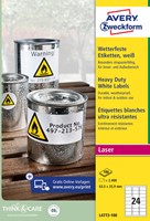 Etiket Avery Zweckform L4773-100 63.5x33.9 2400st 100 Vel