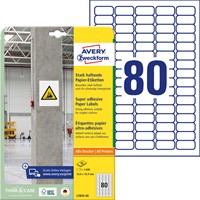 Etiket Avery Zweckform L7872-20 35.6x16.9mm 1600st 20 Vel-2