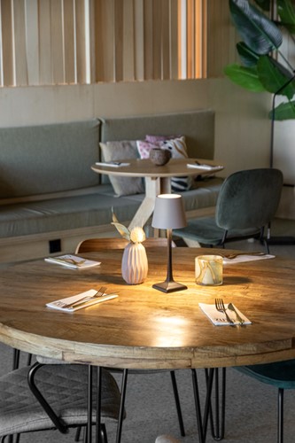 Tafellamp Securit Milano LED opl dimbaar taup-zwrt 1 Stuk-4