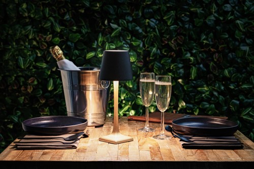 Tafellamp Securit Roma LED opl dimbaar zwart-goud 1 Stuk-5