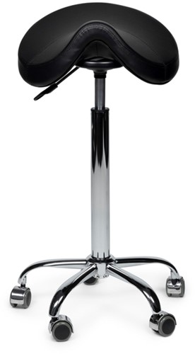 Premium zadelkruk zwart hoog 1 Stuk