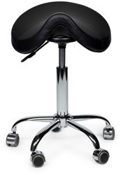 Premium zadelkruk zwart laag 1 Stuk