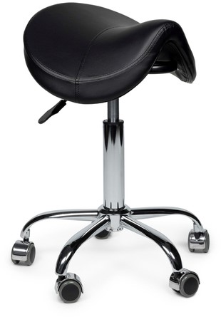 Premium zadelkruk zwart laag 1 Stuk-3