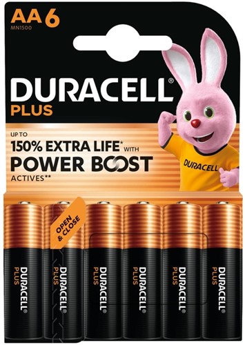 Batterij Duracell Plus Powerboost AA X6 6 Stuk