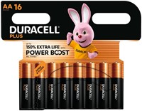 Batterij Duracell Plus Powerboost 16x AA 16 Stuk